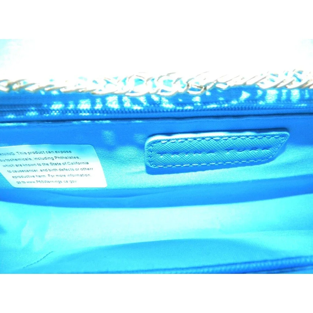 Trina Turk Summer Floral Clutch Bag NWT L12"xH2.5"xW5" Vegan - Picture 10 of 10